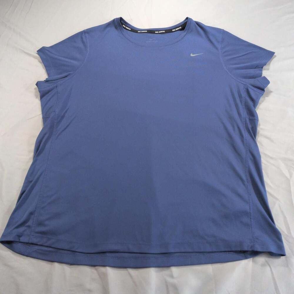 Nike Dri-FIT Running T-Shirt Blue Purple 1X
